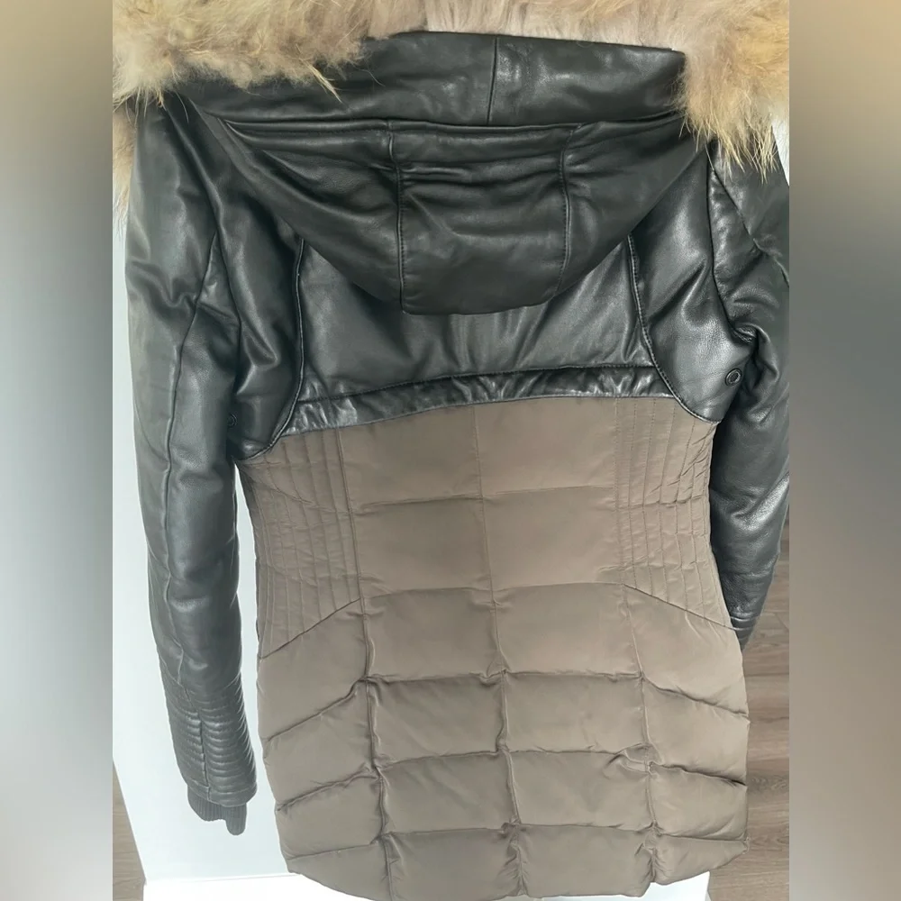 RUDSAK Silvia Leather Sleeved Down Parka - Picture 4 of 13
